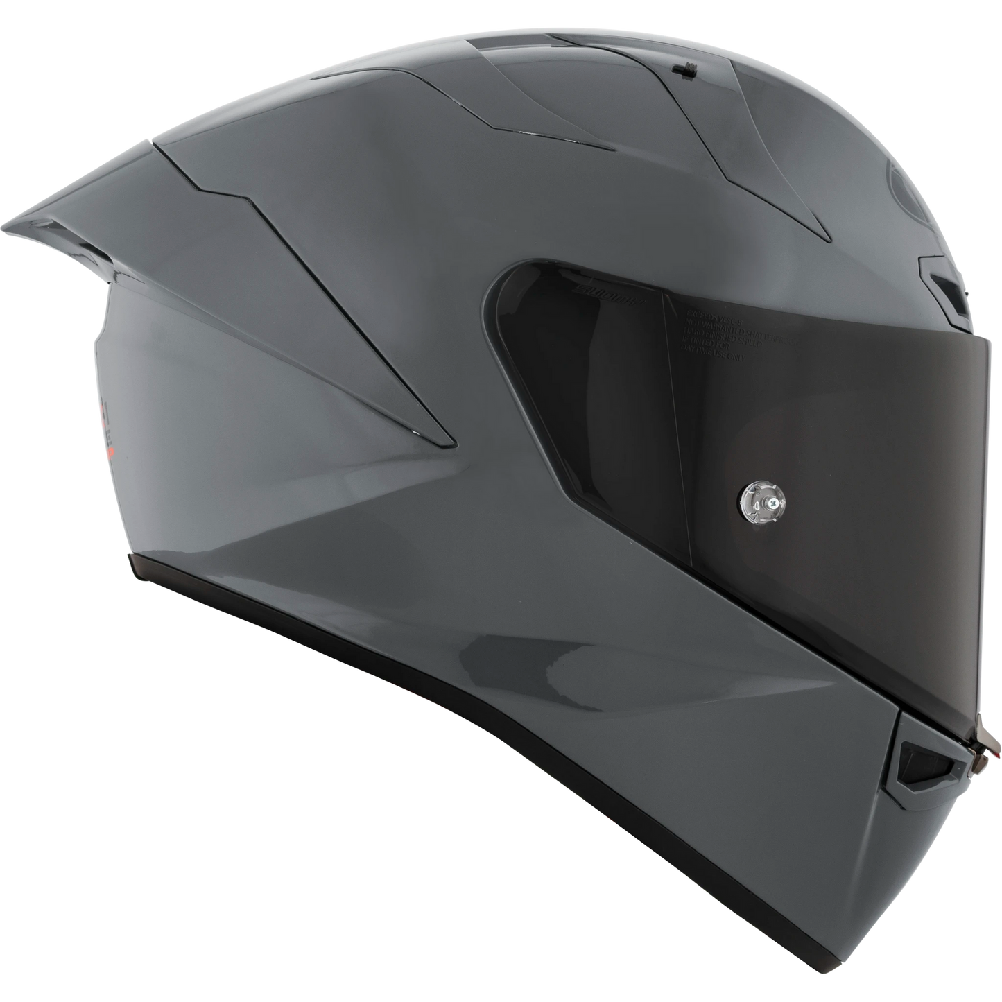 KYT KX-1 Race GP Full Face Motorcycle Helmets | Plain GRL Grey (Glossy) | KYT Americas