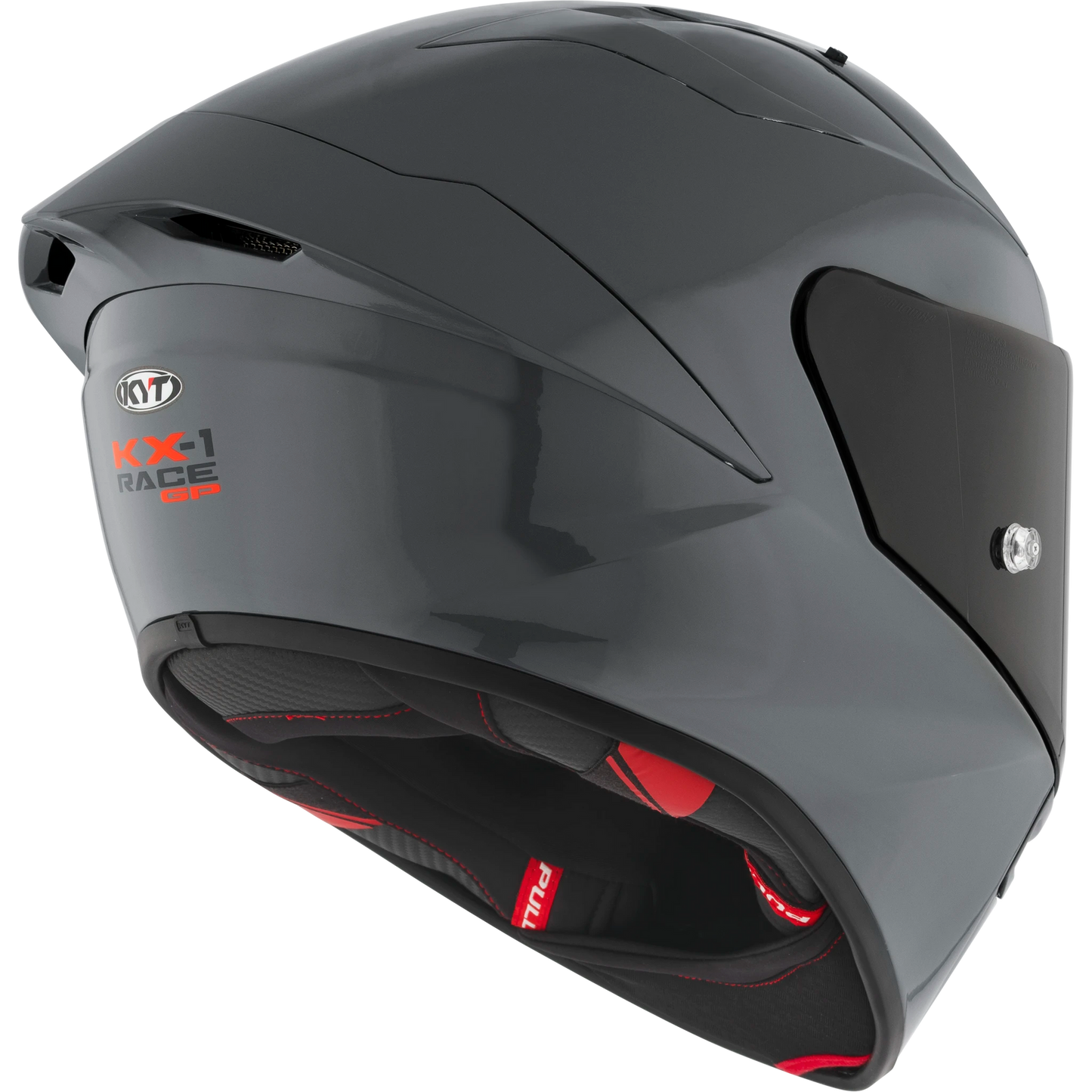 KYT KX-1 Race GP Full Face Motorcycle Helmets | Plain GRL Grey (Glossy) | KYT Americas