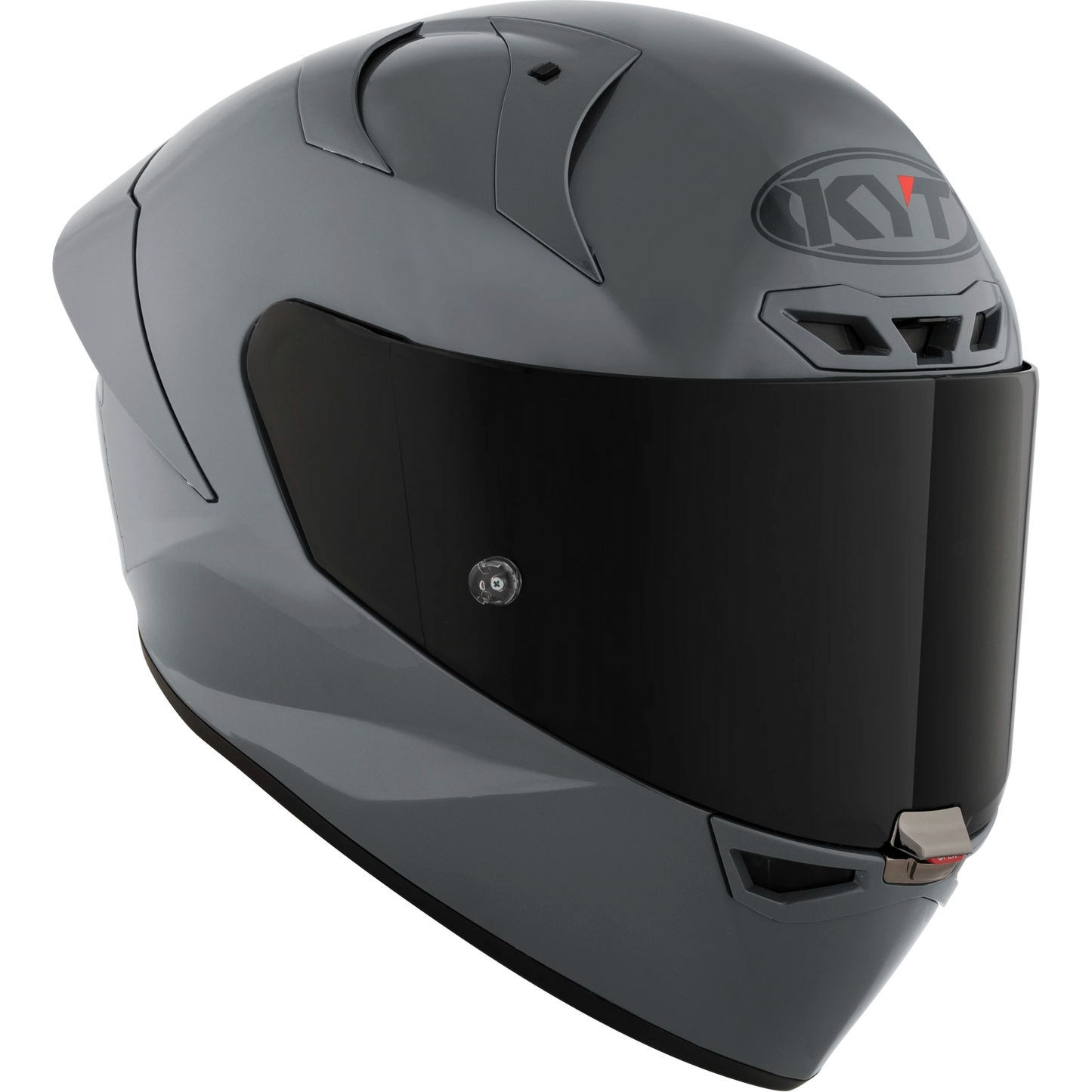 KYT KX-1 Race GP Full Face Motorcycle Helmets | Plain GRL Grey (Glossy) | KYT Americas