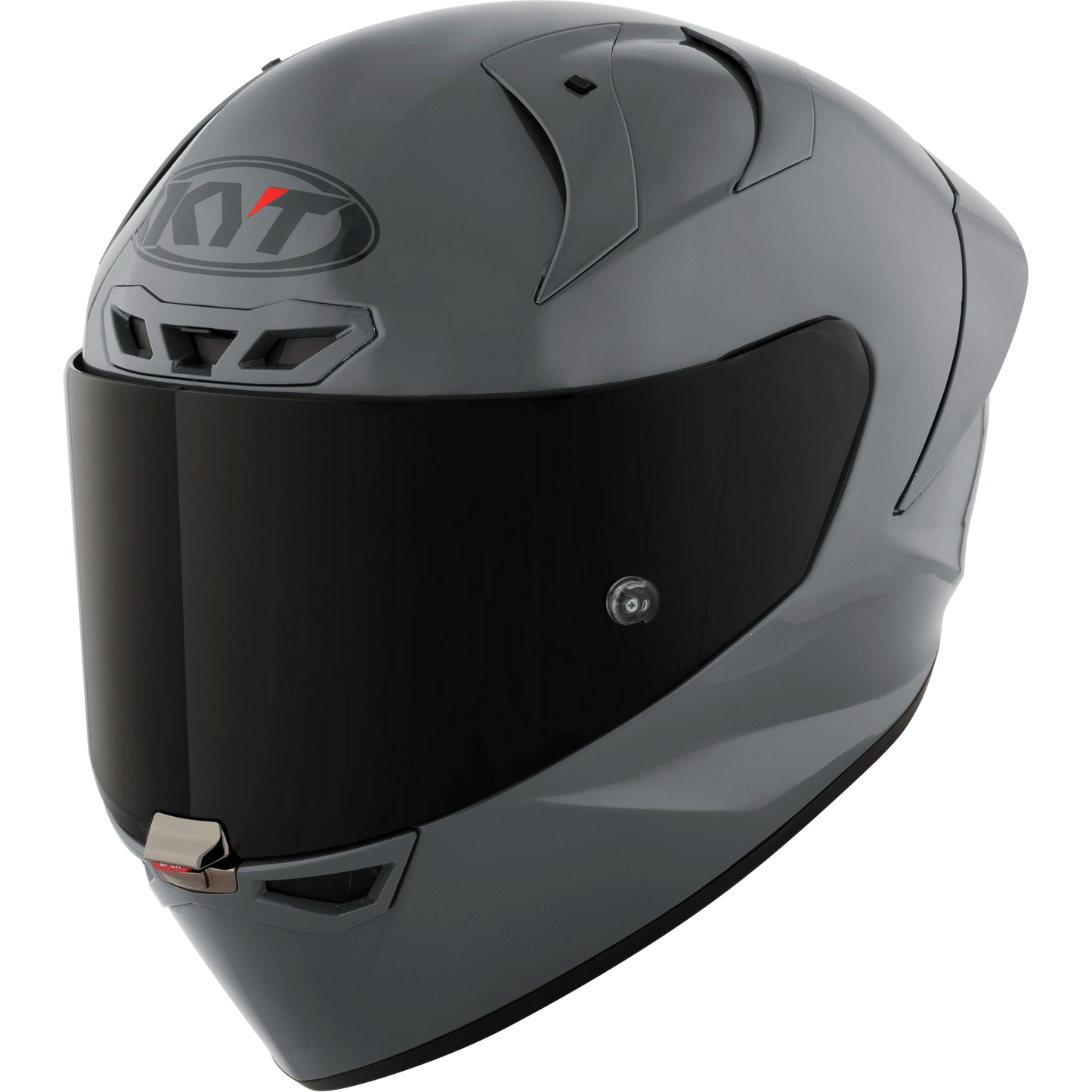 KYT KX-1 Race GP Full Face Motorcycle Helmets | Plain GRL Grey (Glossy) | KYT Americas