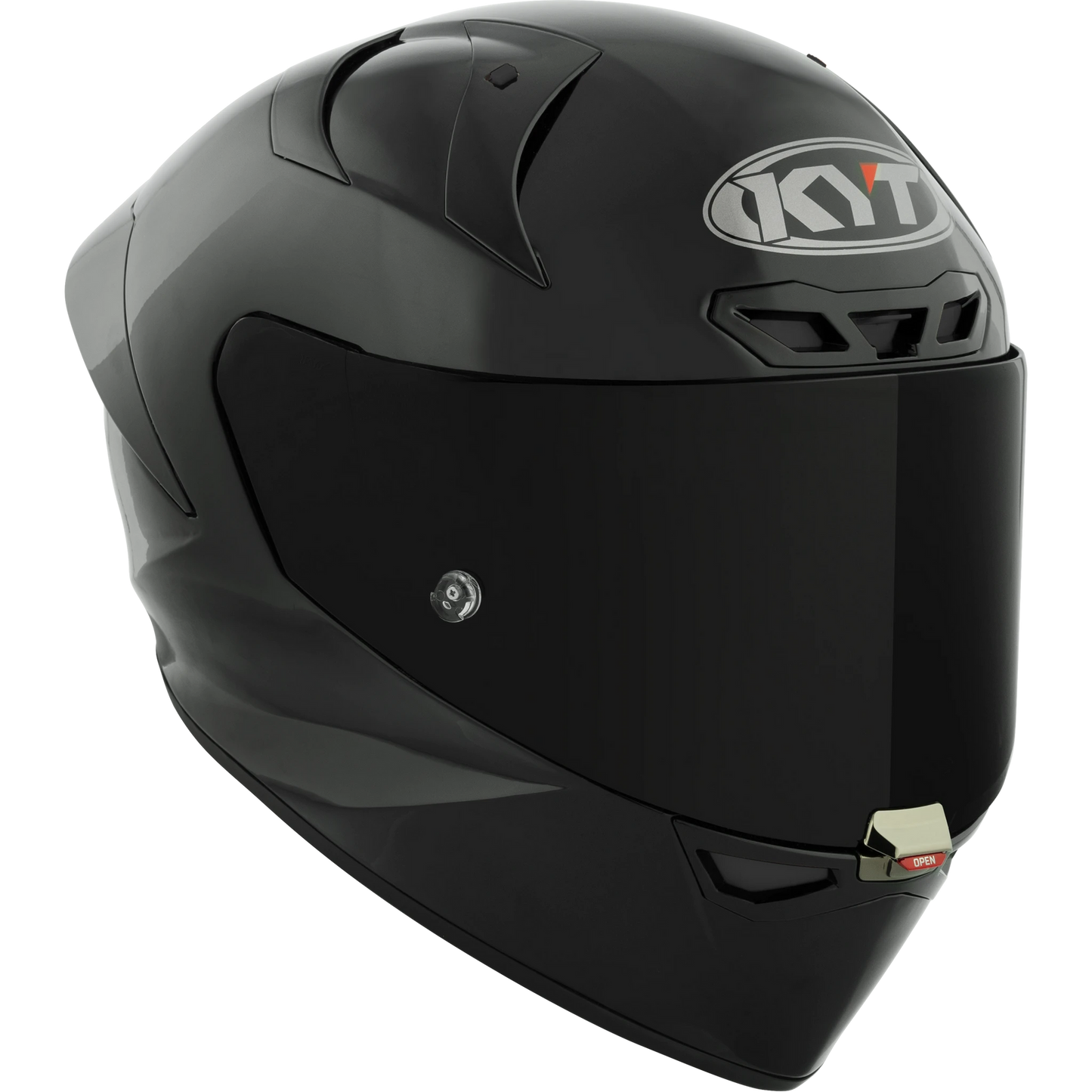 KYT KX-1 Race GP Full Face Motorcycle Helmets| Plain Black (Glossy) | KYT Americas