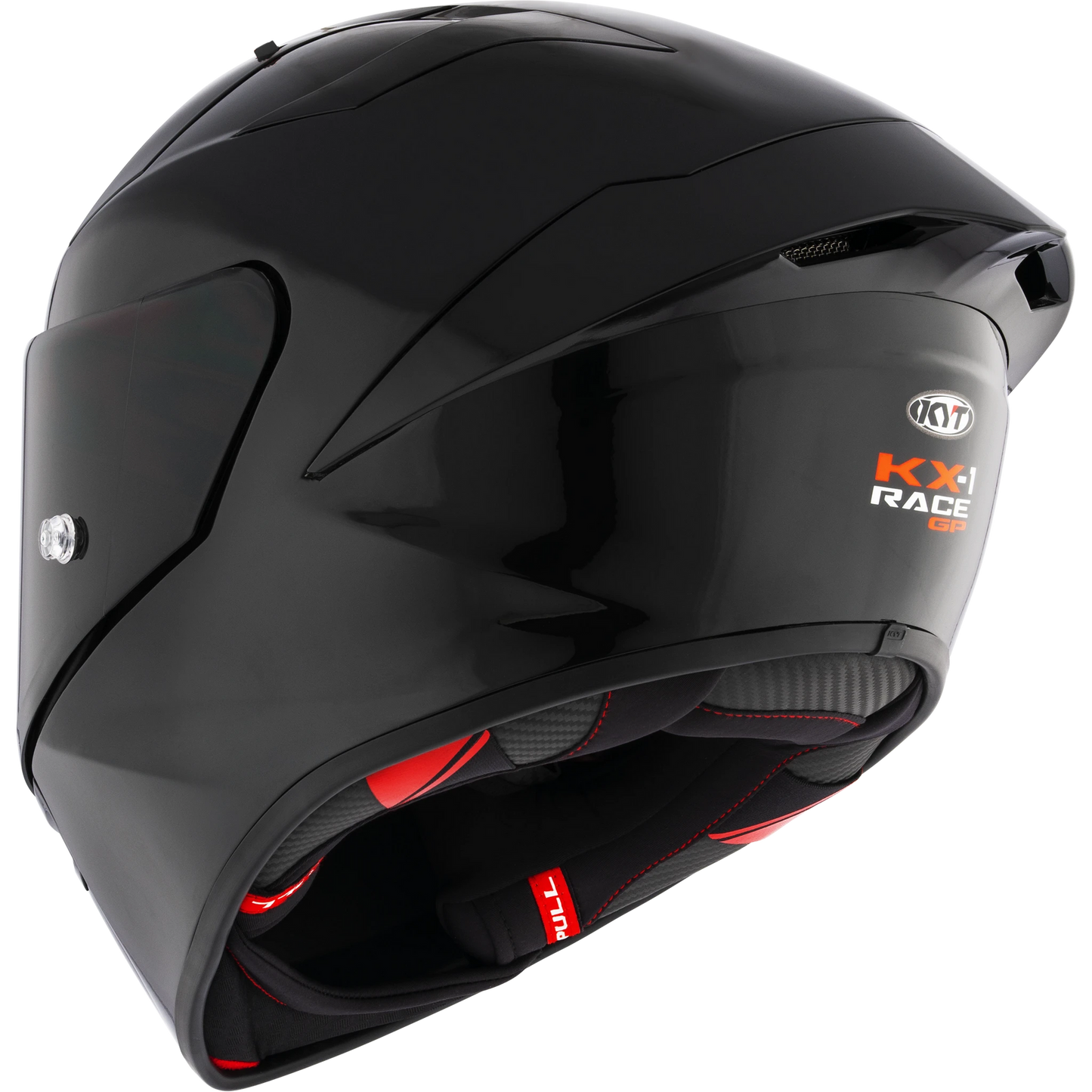 KYT KX-1 Race GP Full Face Motorcycle Helmets| Plain Black (Glossy) | KYT Americas