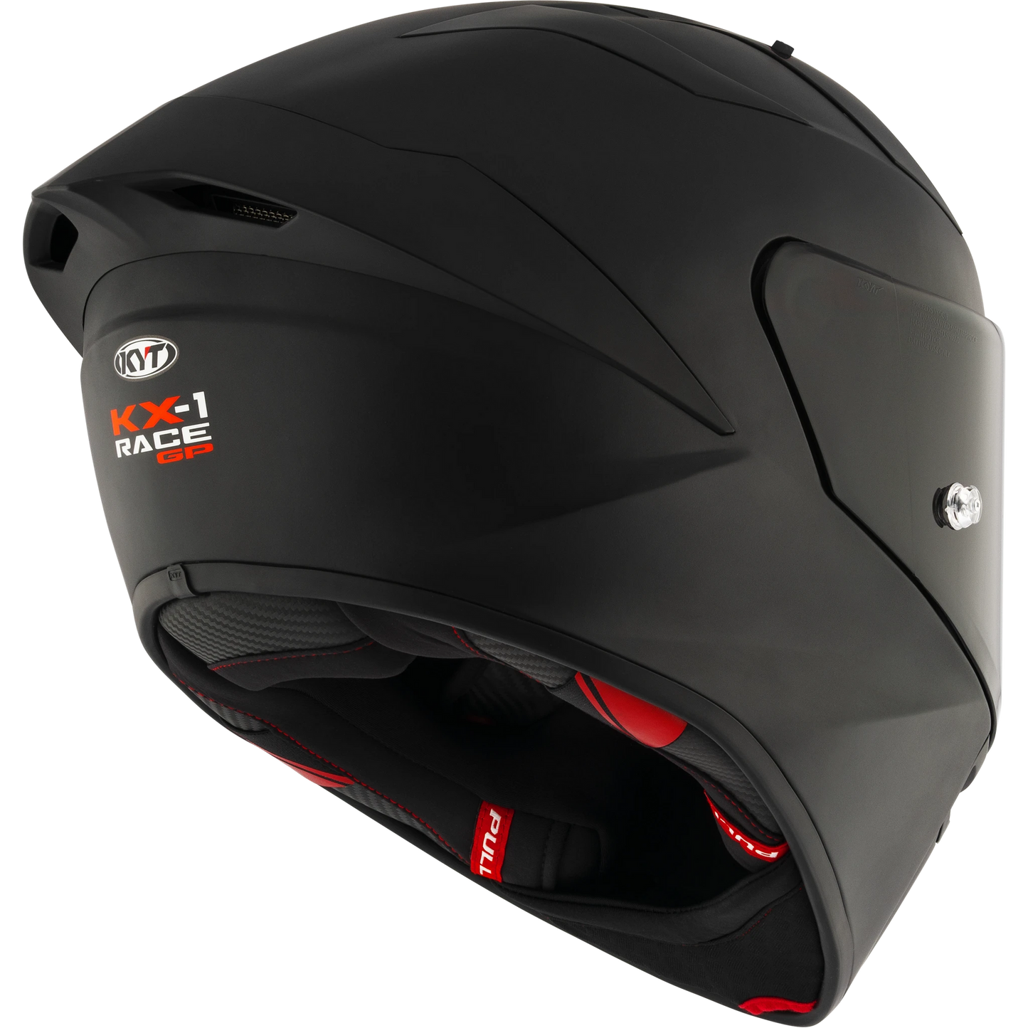 KYT KX-1 Race GP Full Face Motorcycle Helmets | Plain Black (Matte) | KYT Americas
