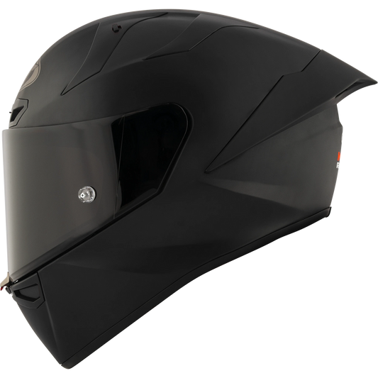 KYT KX-1 Race GP Full Face Motorcycle Helmets | Plain Black (Matte) | KYT Americas