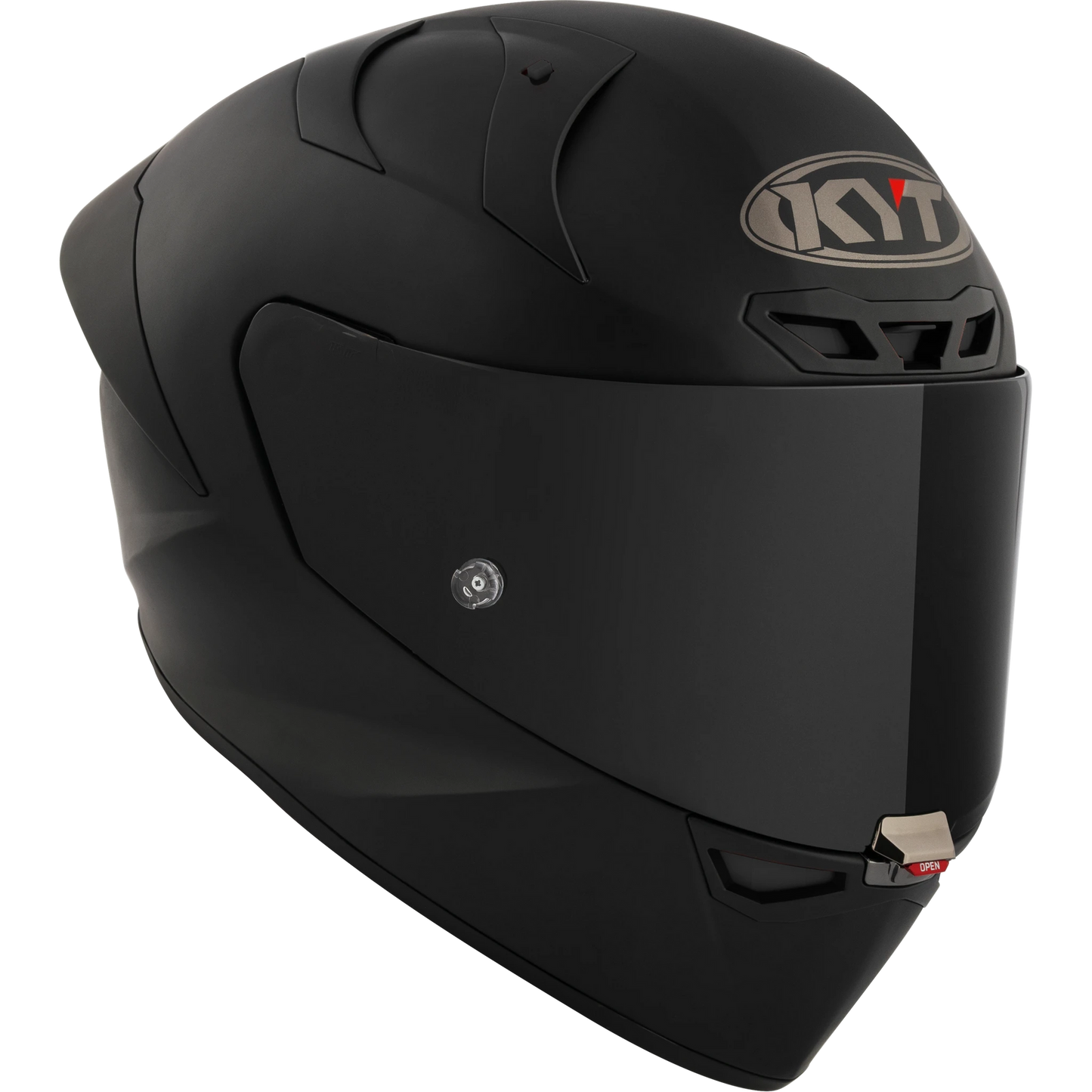 KYT KX-1 Race GP Full Face Motorcycle Helmets | Plain Black (Matte) | KYT Americas