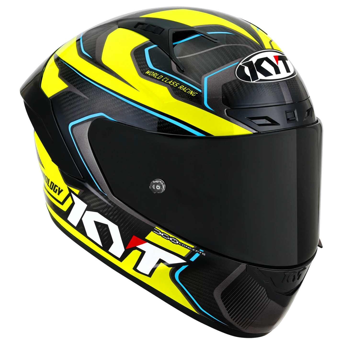 KYT NZ-Race Full Face Carbon Motorcycle Helmets |  Carbon Competition Yellow | KYT Americas