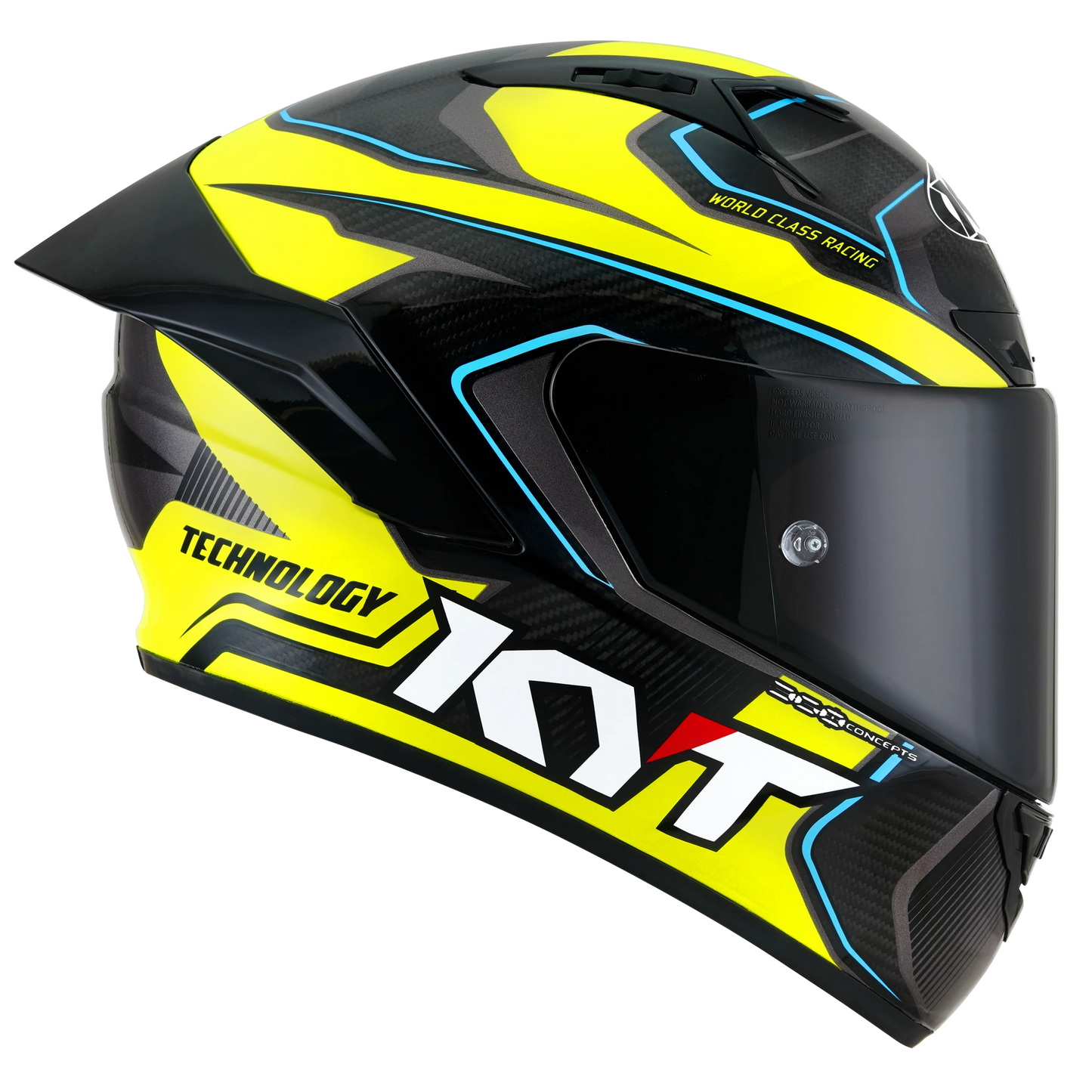 KYT NZ-Race Full Face Carbon Motorcycle Helmets |  Carbon Competition Yellow | KYT Americas