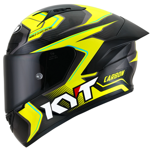 KYT NZ-Race Full Face Carbon Motorcycle Helmets |  Carbon Competition Yellow | KYT Americas