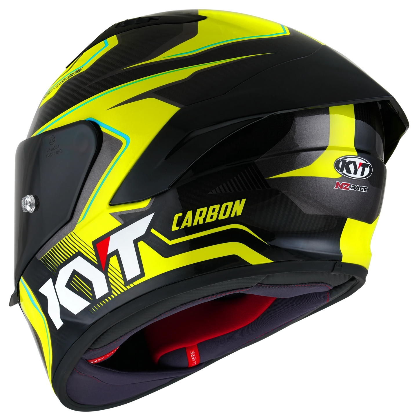 KYT NZ-Race Full Face Carbon Motorcycle Helmets |  Carbon Competition Yellow | KYT Americas