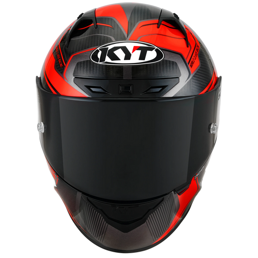 KYT NZ-Race Full Face Carbon Motorcycle Helmets | Carbon Competition Red | KYT Americas