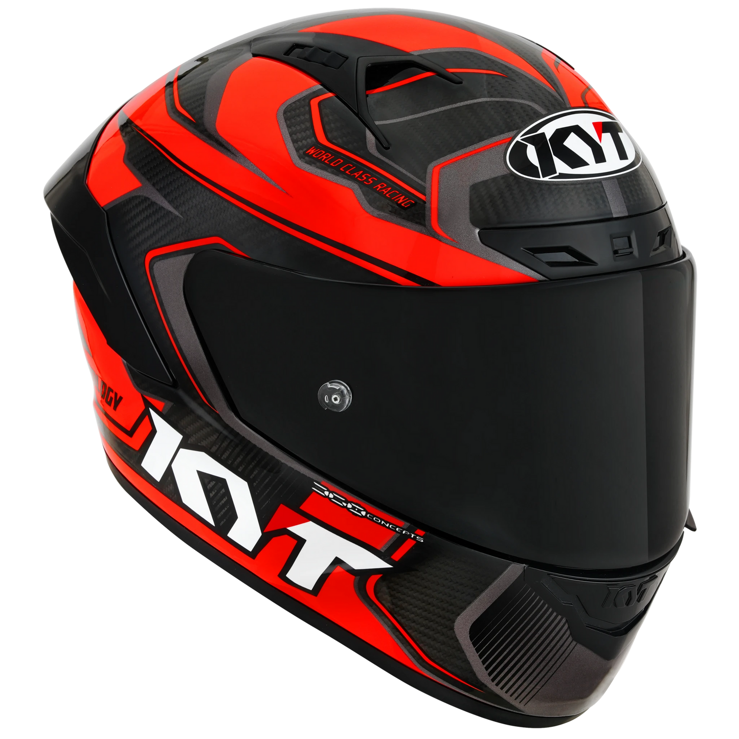 KYT NZ-Race Full Face Carbon Motorcycle Helmets | Carbon Competition Red | KYT Americas