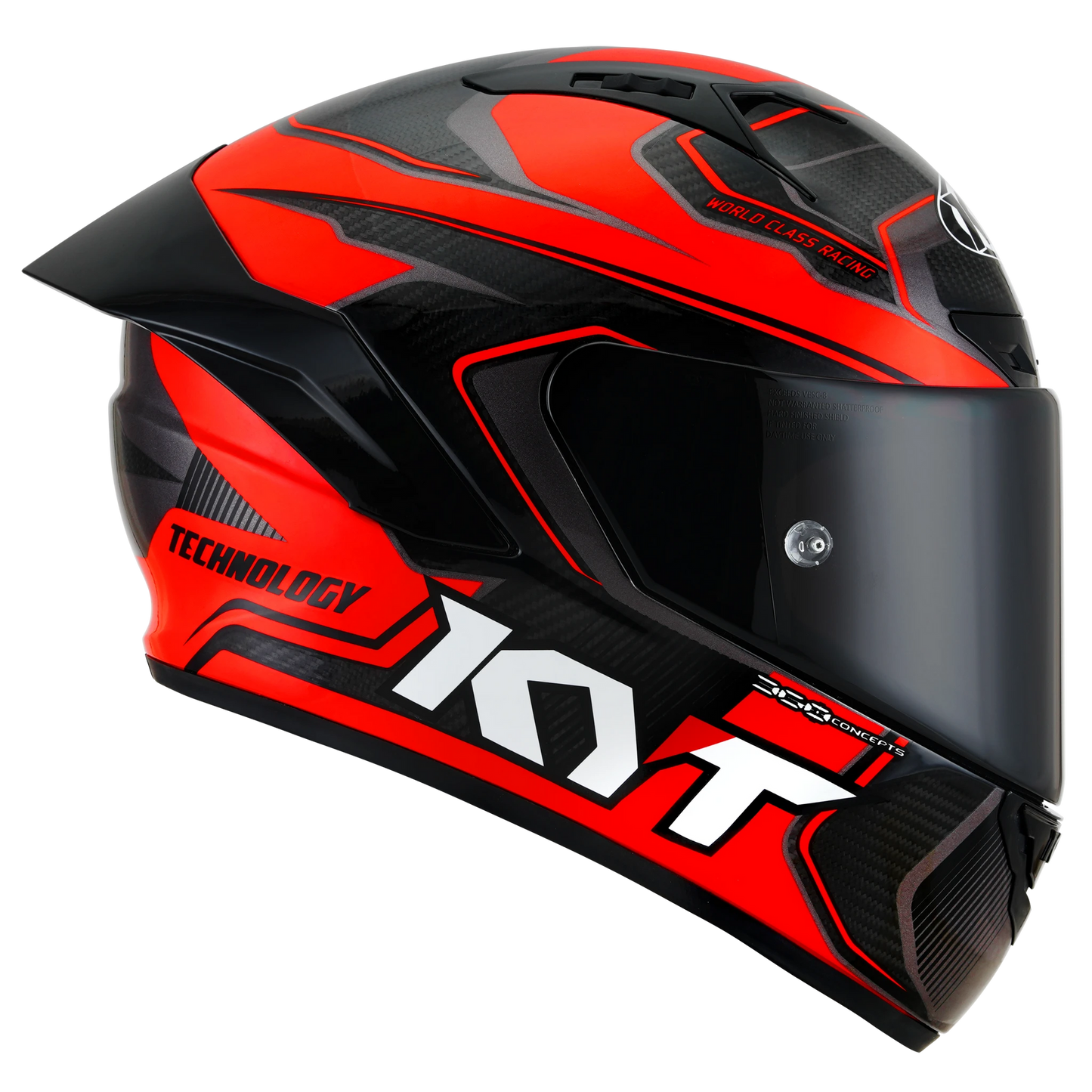 KYT NZ-Race Full Face Carbon Motorcycle Helmets | Carbon Competition Red | KYT Americas