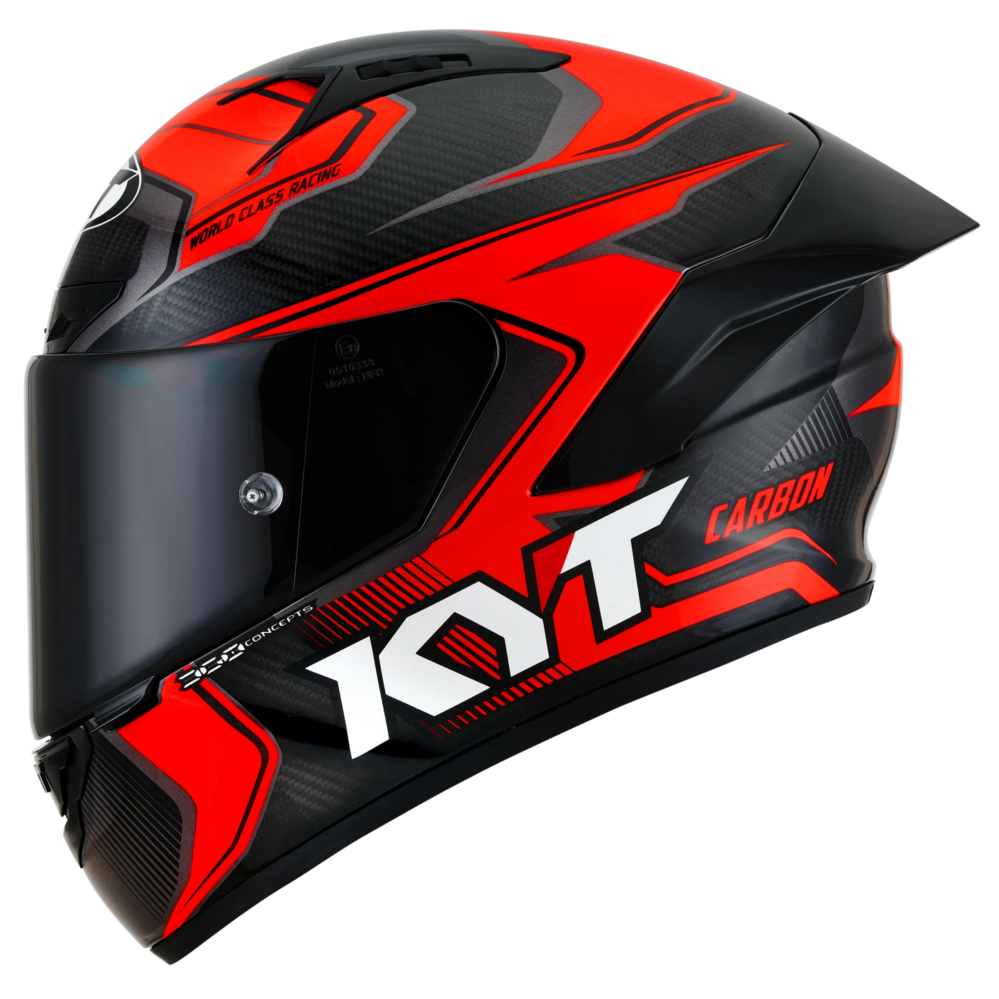 KYT NZ-Race Full Face Carbon Motorcycle Helmets | Carbon Competition Red | KYT Americas