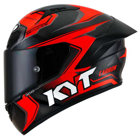 KYT NZ-Race Full Face Carbon Motorcycle Helmets | Carbon Competition Red | KYT Americas