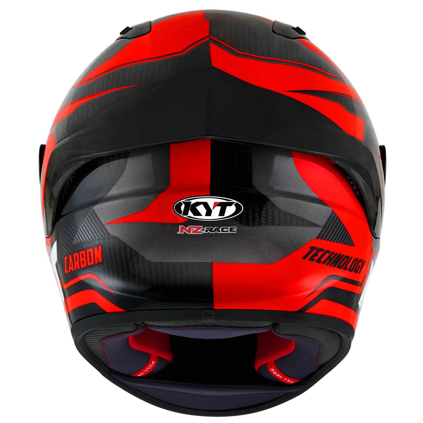 KYT NZ-Race Full Face Carbon Motorcycle Helmets | Carbon Competition Red | KYT Americas