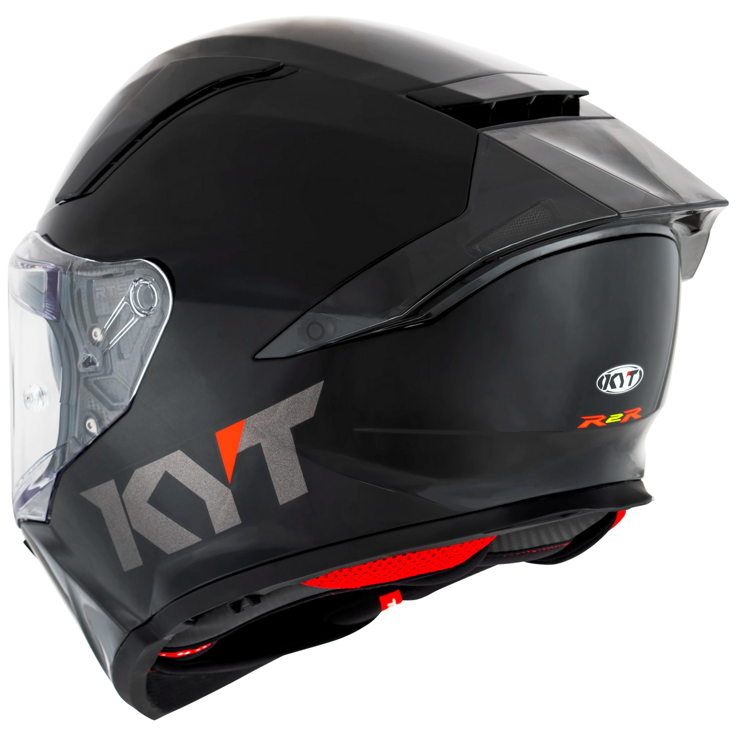 KYT R2R Full Face Solid Color Motorcycle Helmets | Plain Matte Black | KYT Americas
