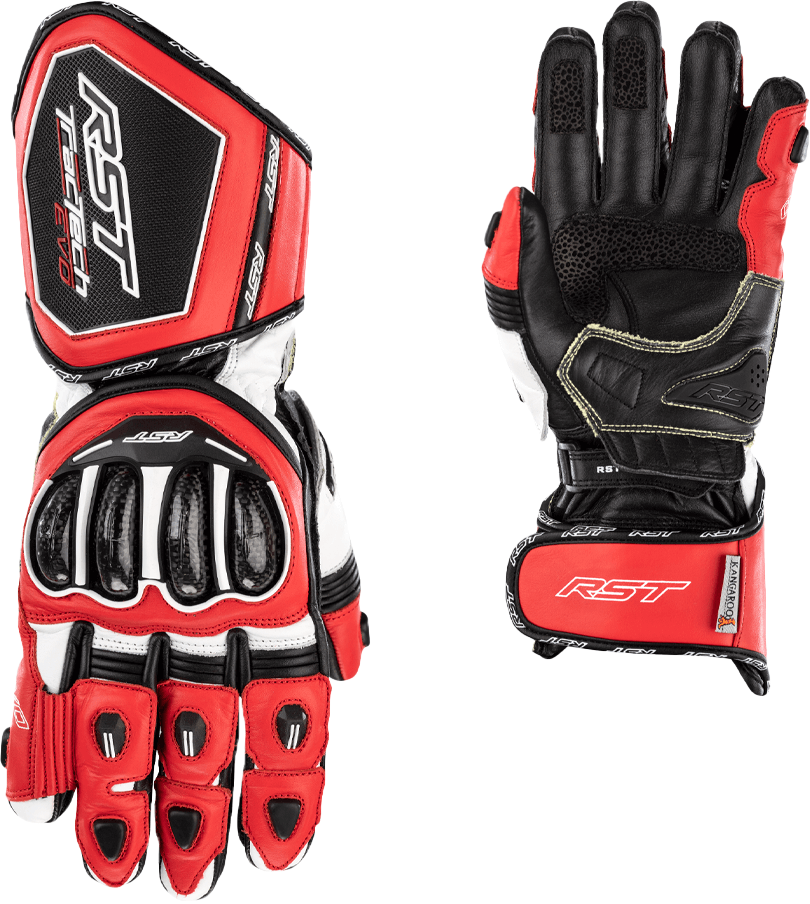 TRACTECH EVO 4 CE GLOVE RED/WHITE/BLACK