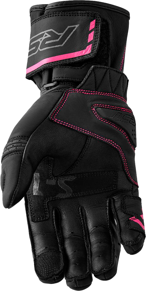 WOMENS S1 GLOVE BLACK/PINK LEATHER