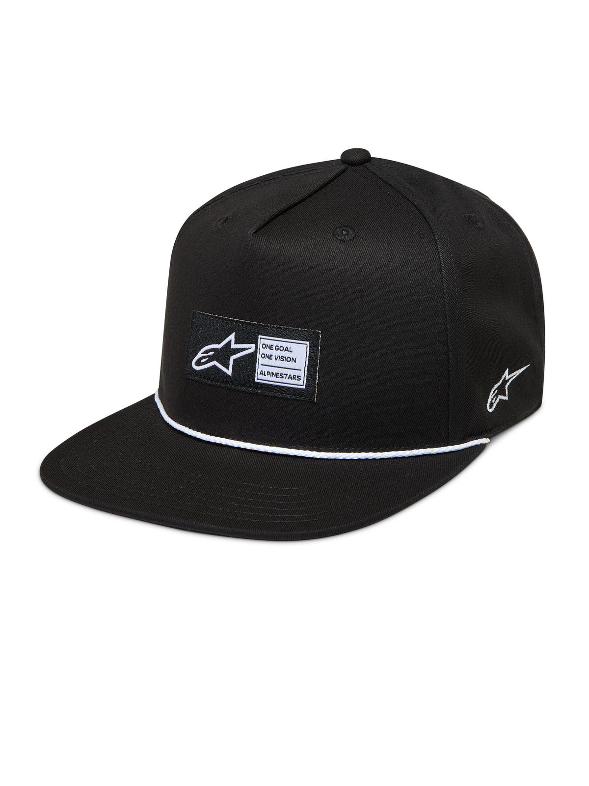 LABEL SNAPBACK HAT BLACK