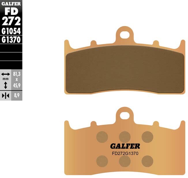 Galfer HH Sintered Brake Pads — Compound 1370 — manufacturer catalog photo