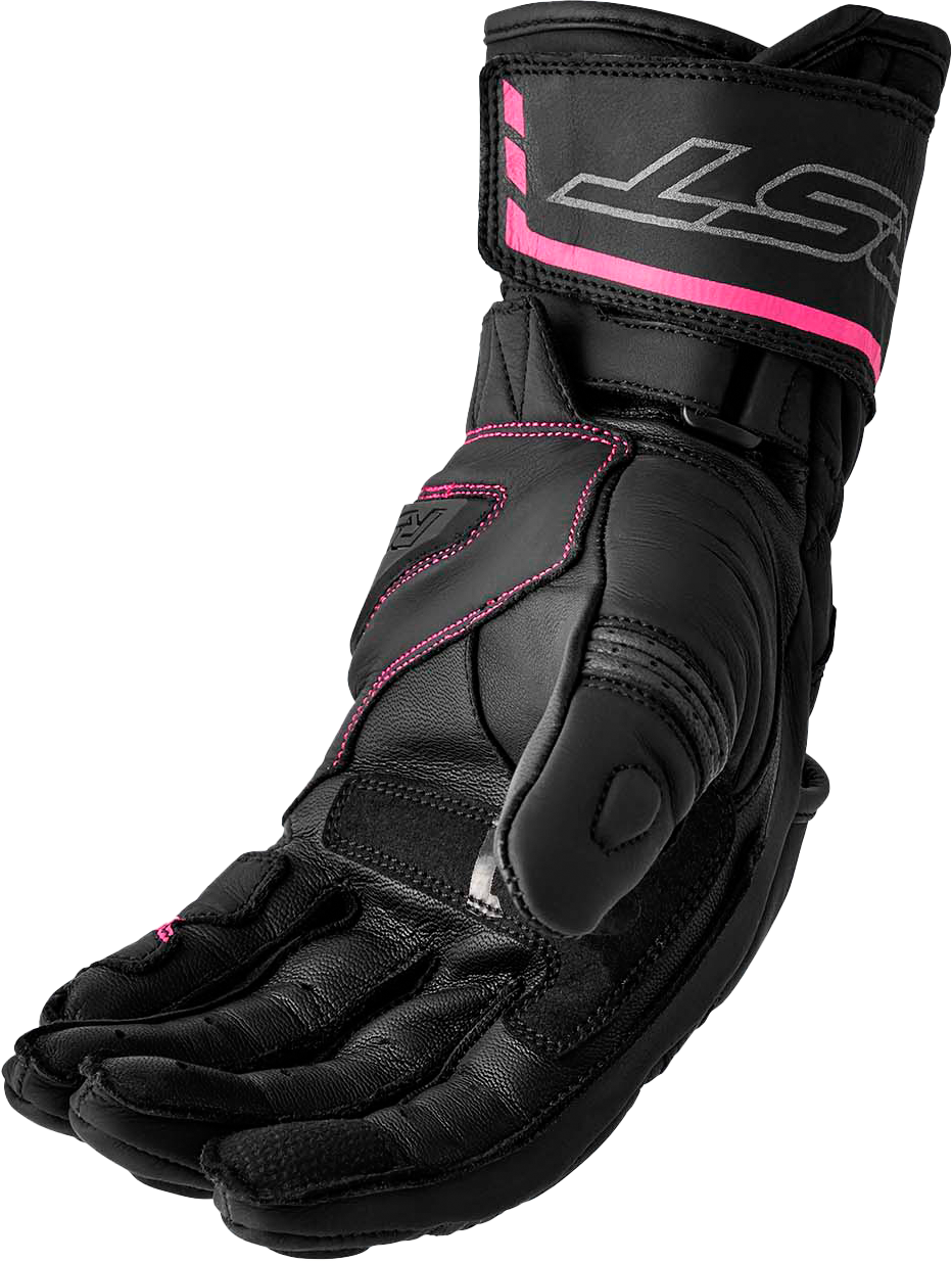 WOMENS S1 GLOVE BLACK/PINK LEATHER