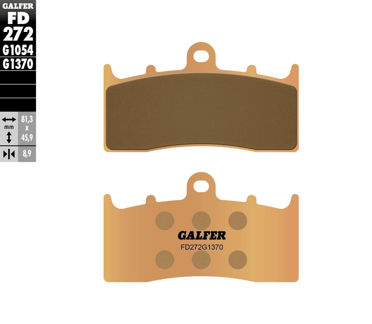 Galfer HH Sintered Brake Pads — Compound 1370 — manufacturer catalog photo
