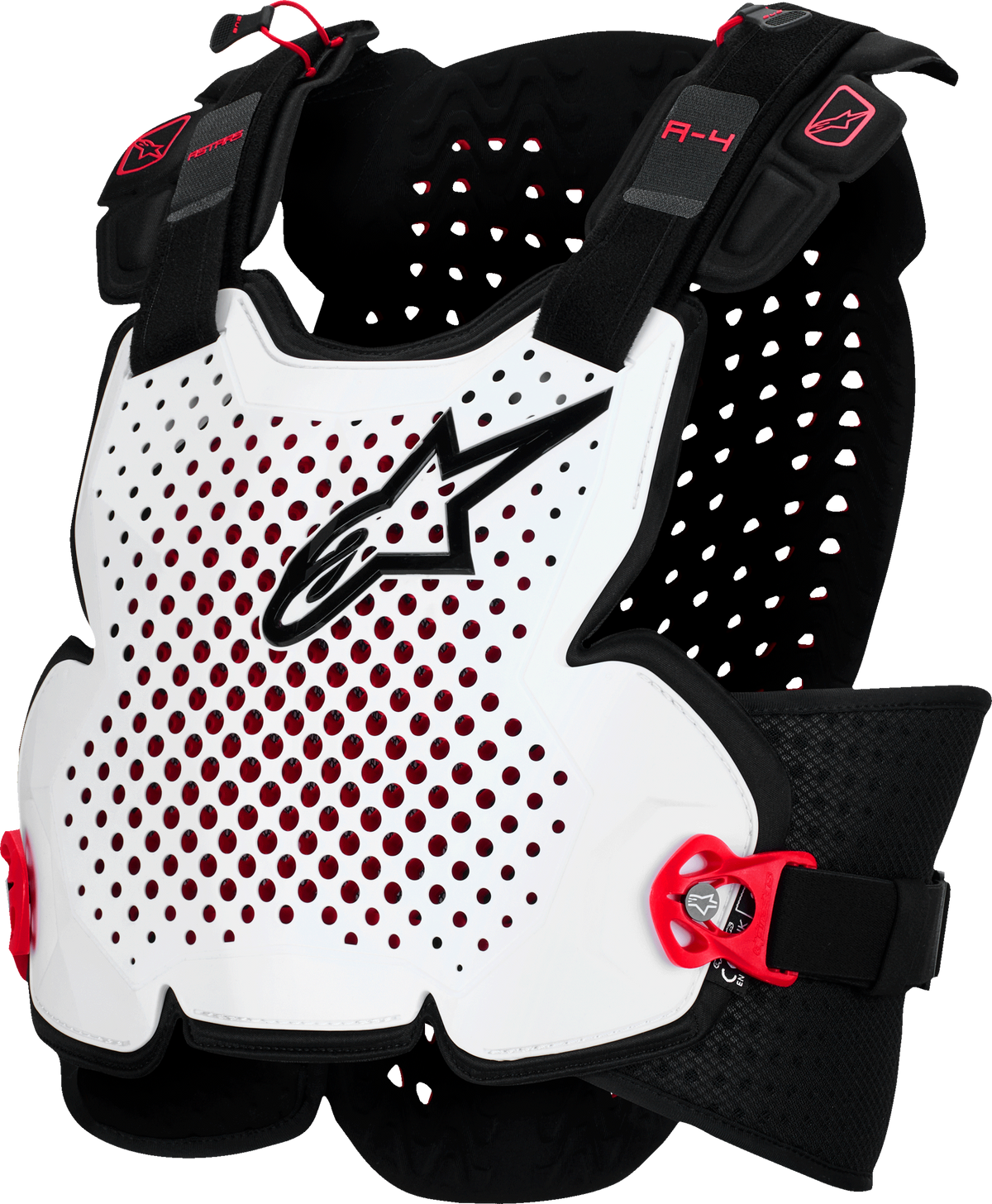 A-4 PLASMA CHEST PROTECTOR BLK/RED/WHT