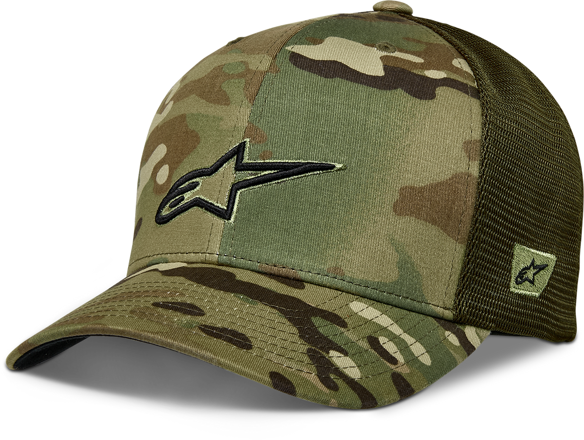RECON CAMO TRUCKER HAT GREEN CAMO