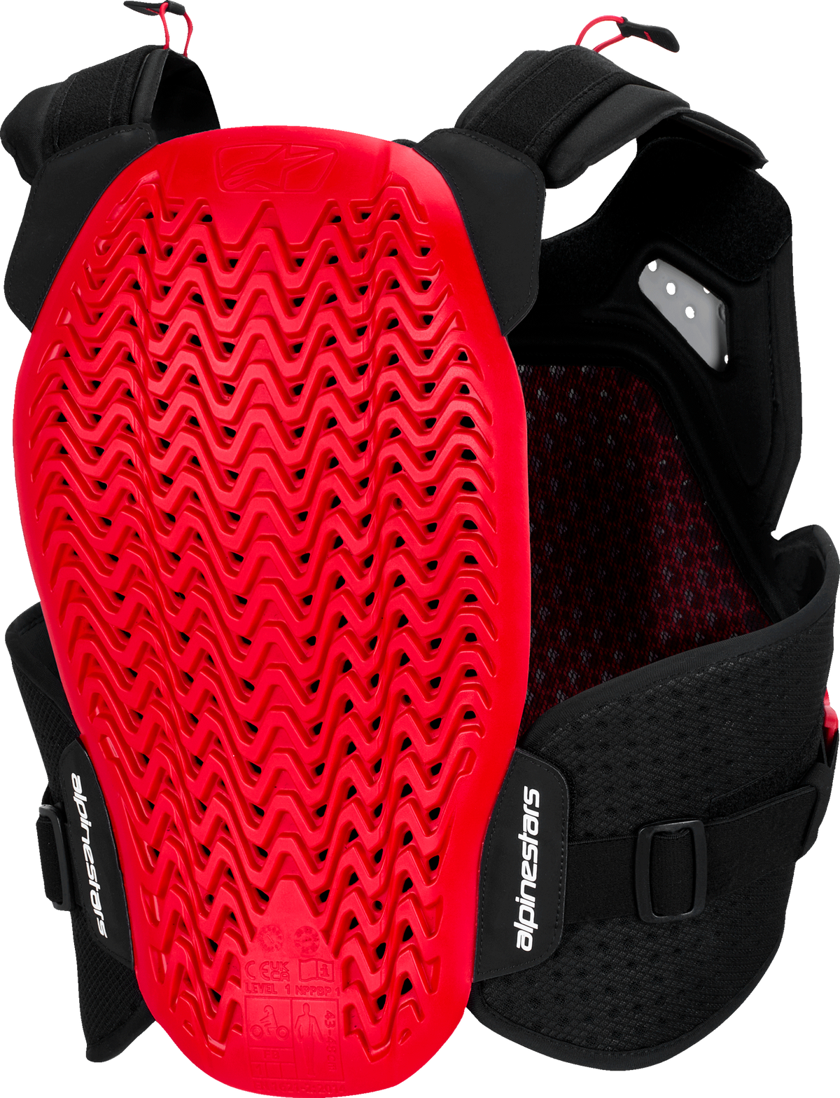 A-4 PLASMA CHEST PROTECTOR BLK/RED/WHT