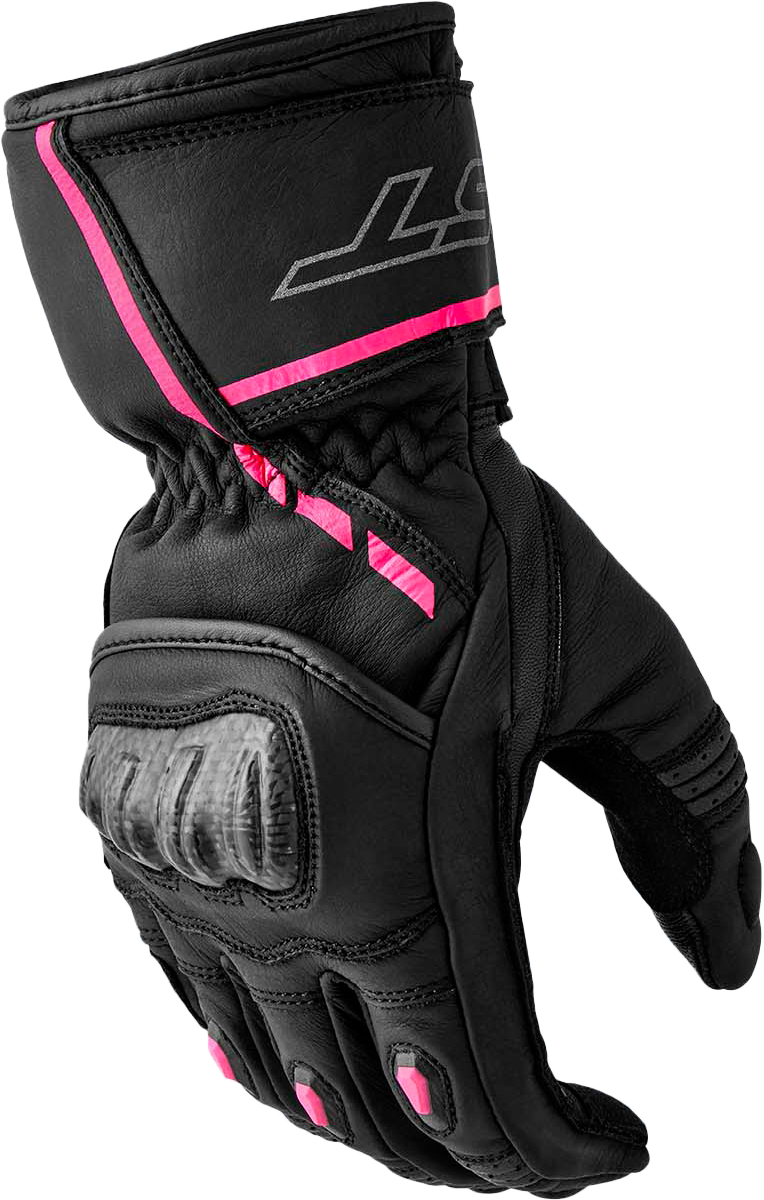 WOMENS S1 GLOVE BLACK/PINK LEATHER
