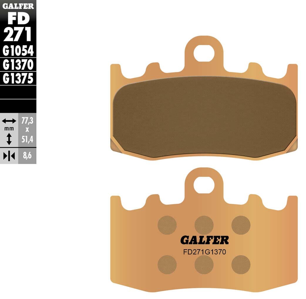 Galfer HH Sintered Brake Pads — Compound 1370 — manufacturer catalog photo