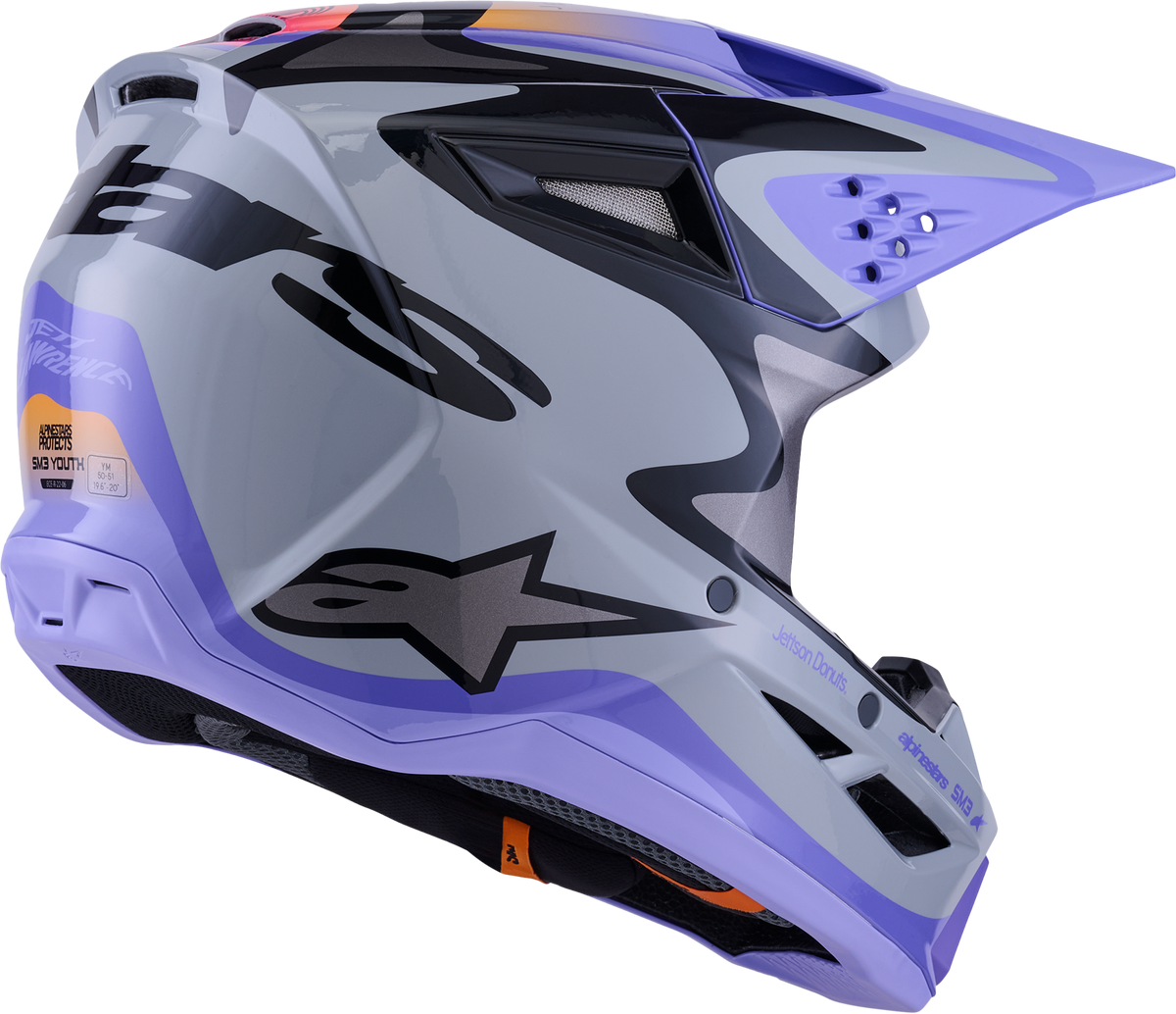 JETTSON SM3 HELMET GRY/PURP/BLK GLOSSY