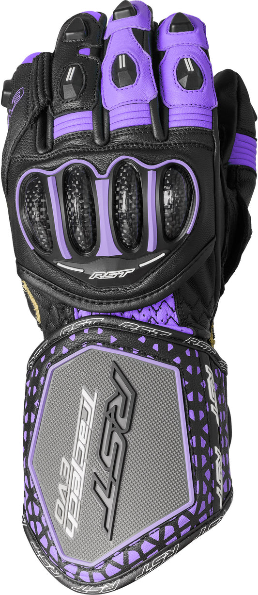 WOMENS TRACTECH EVO 4 CE GLOVE BLACK/FUSHIA/GREY LEATHER