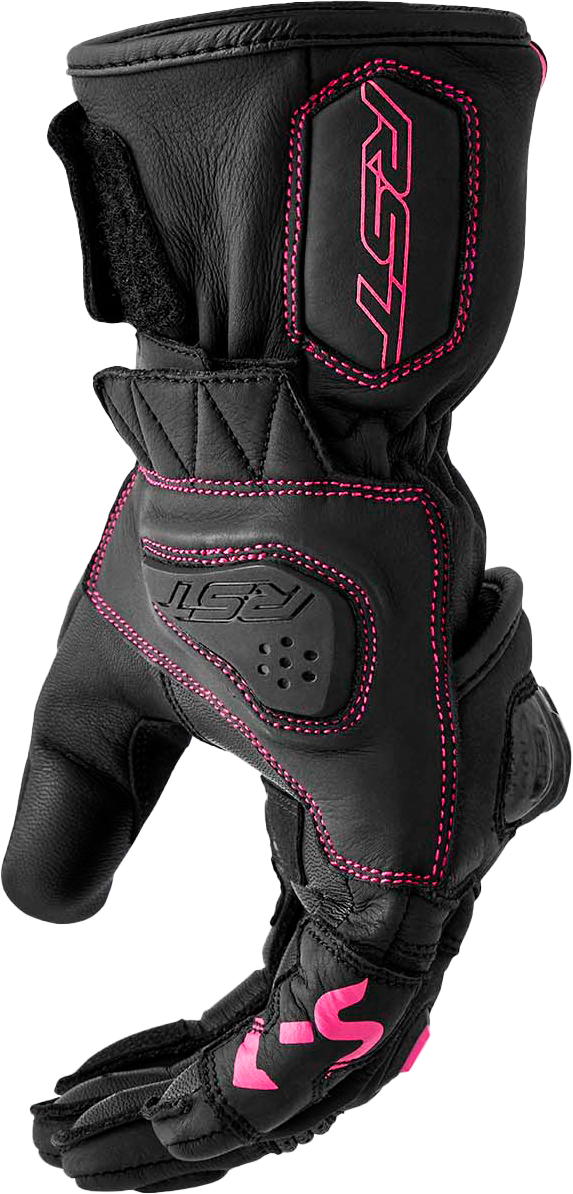 WOMENS S1 GLOVE BLACK/PINK LEATHER