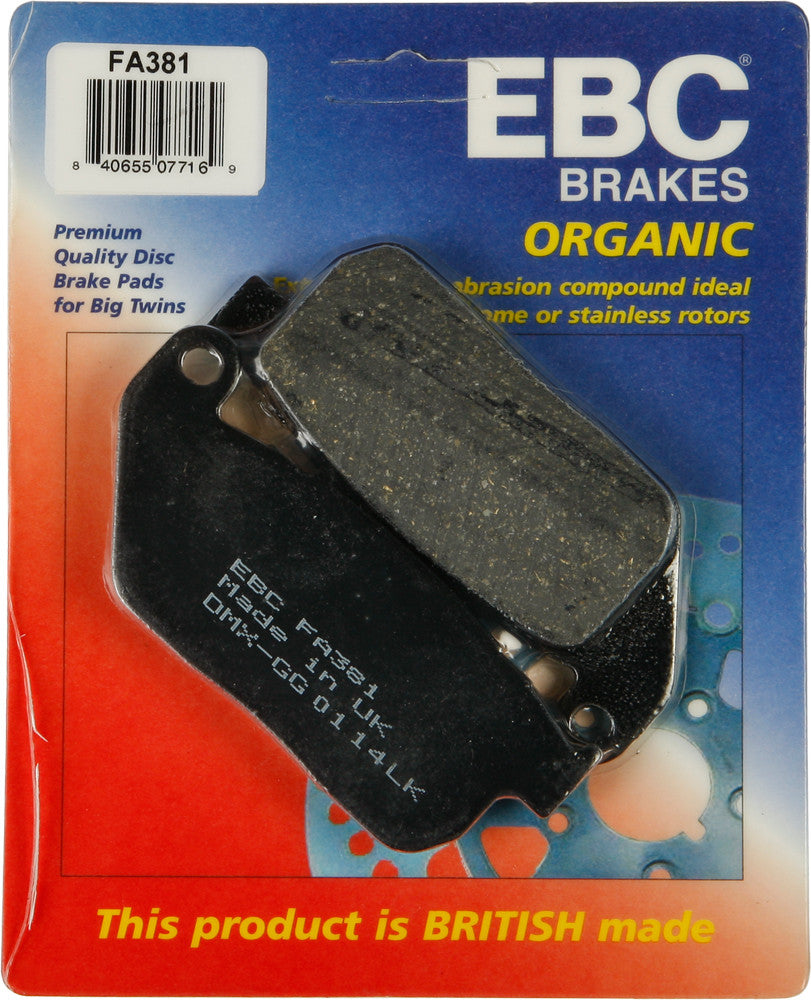 EBC FA Brake Pads Organic — FA3xx