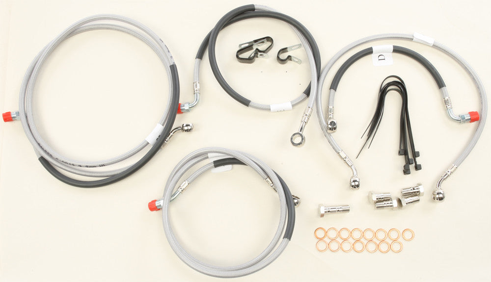 Galfer 2 Line Front Stainless Steel Brake Lines — manufacturer catalog photo