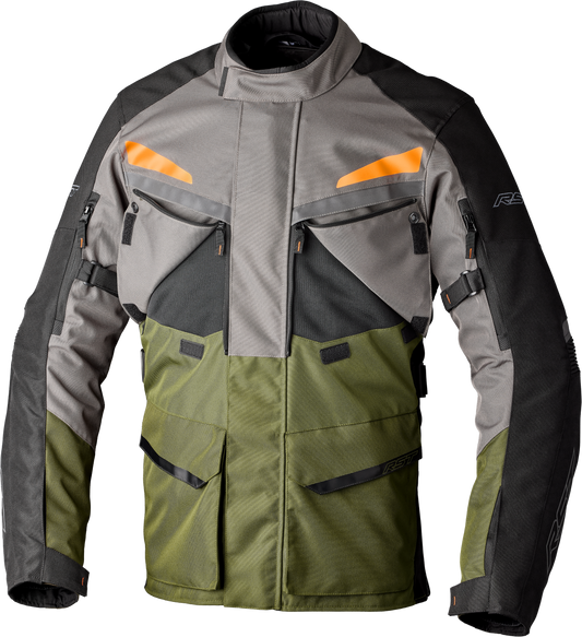 MAVERICK EVO CE JACKET KHAKI/GREY/ORANGE TEXTILE