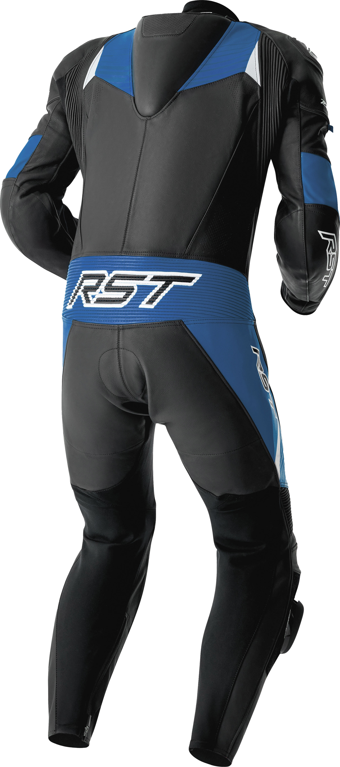 TRACTECH EVO D3O SUIT BLK/BLU LEATHER