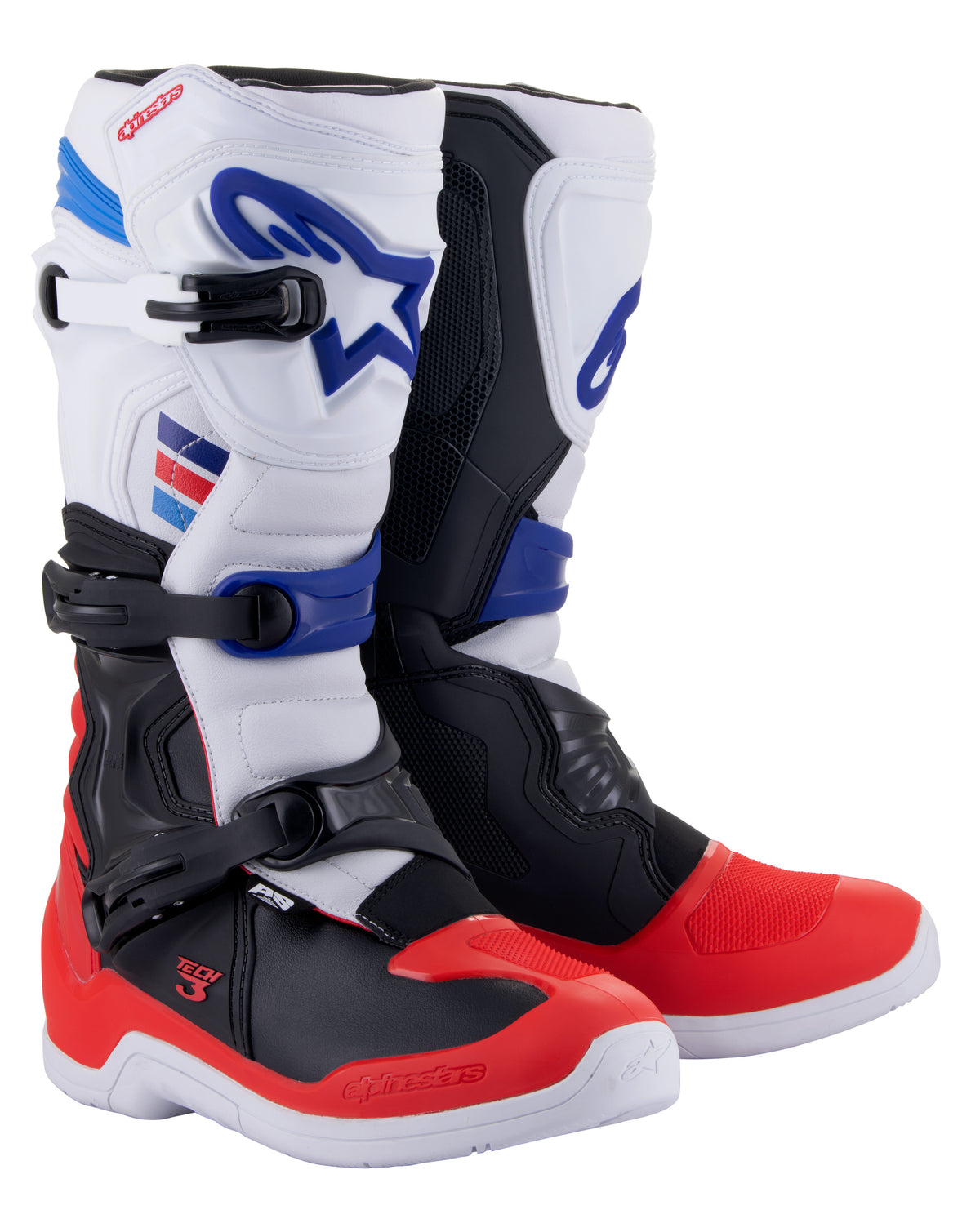 TECH 3 BOOTS WHITE/RED/BLUE
